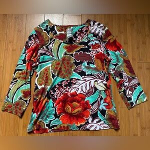 Colorful Floral Women's Top